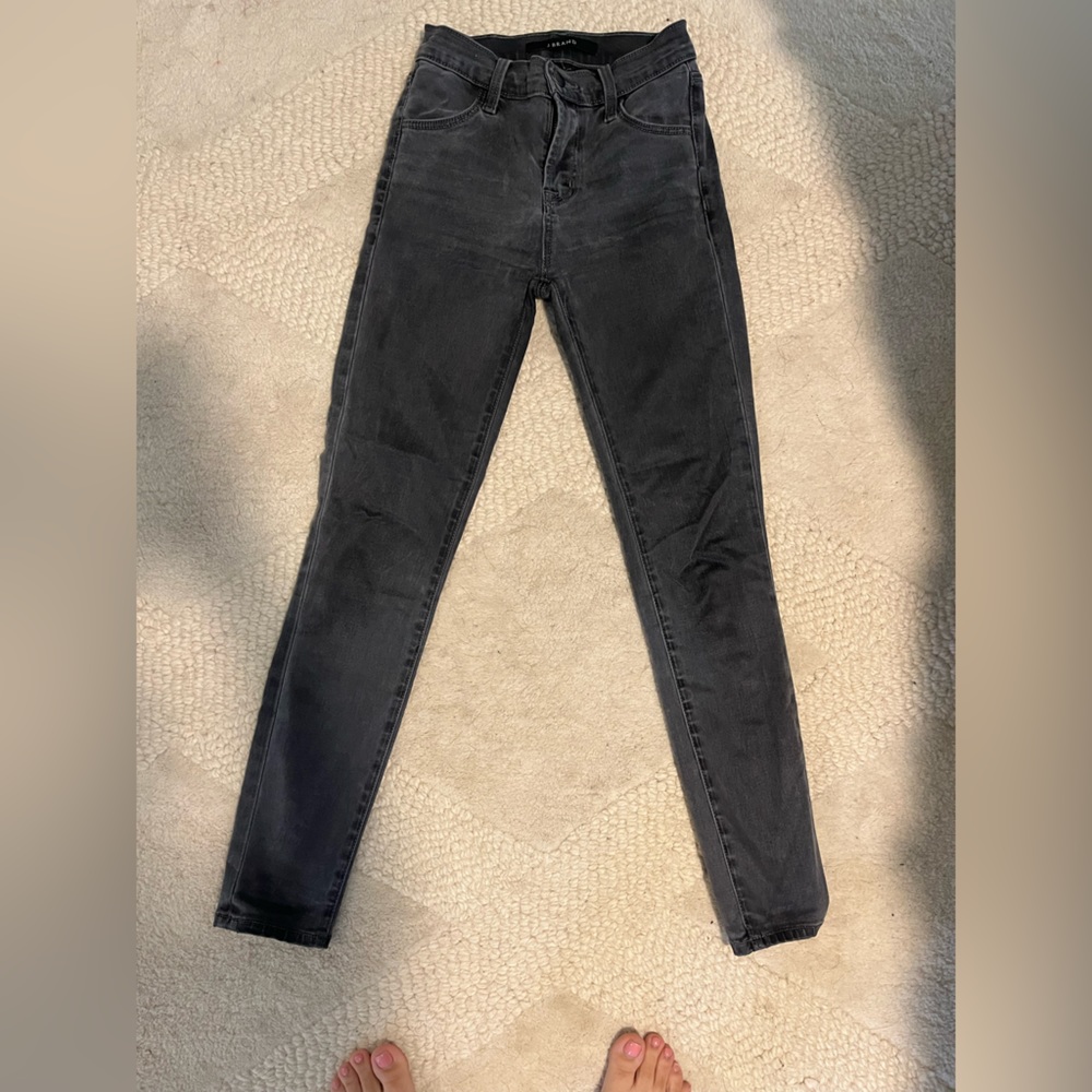 J brand grey dark skinny jeans